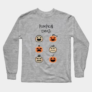 Pumpkin Halloween Emojis! Long Sleeve T-Shirt